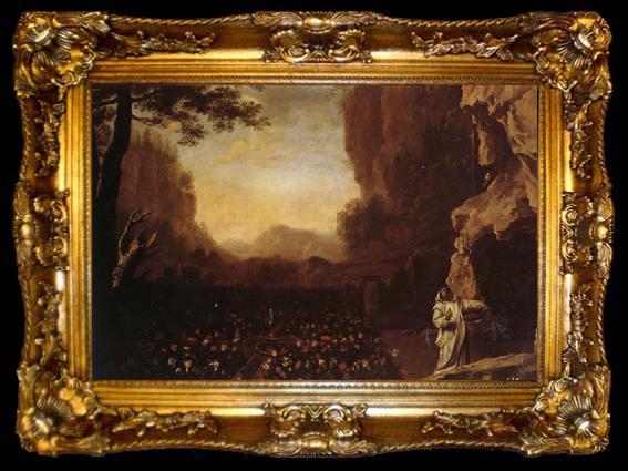 framed  SWANEVELT, Herman van Landscape with St.Bruno, ta009-2